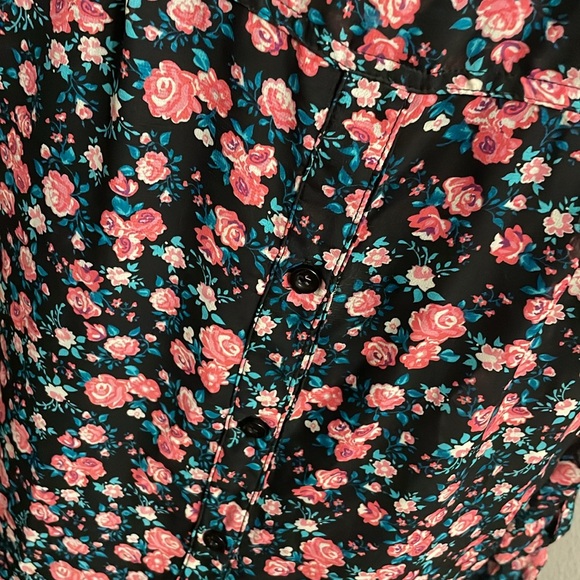 Active Floral Print Blouse Perfect Shirt - Picture 7 of 13